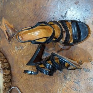 Vintage Ralph Lauren runway sandals
